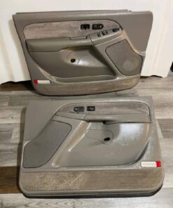 NBS Chevy Silverado - GMC Sierra 1999-2002, Light gray color, Door panels.