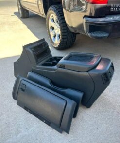 Silverado/Sierra charcoal grey center Console w/kick panel and glove box