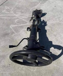 Steering column with key