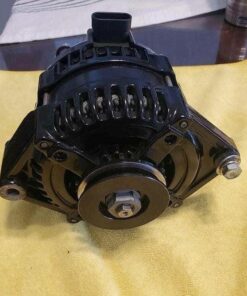 Autotech 320amp High Output Alternator for a small block Chevrolet powder coated gloss black