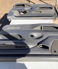 Alternative view of OEM gray door panel set for 1992–1997 Ford trucks