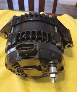 Alternative view of Autotech 320amp High Output Alternator for a small block Chevrolet powder coated gloss black