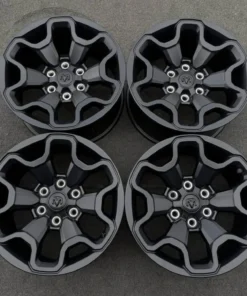 Alternative view of SET (4) 18 INCH WHEELS RAM TRX/RHO 1500 2019-2025 GENUINE OEM SATIN BLACK 95121. 18x9.