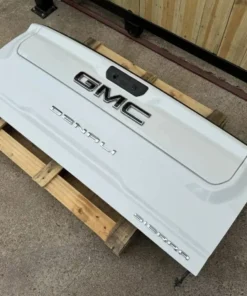 GMC OEM Denali White Tailgate..